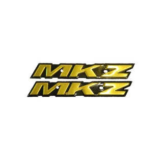 آرم باک فلزی ام کا زد طلایی MKZ موتورسیلکت
