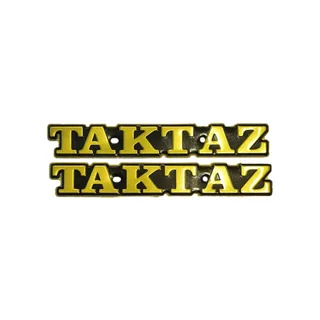 آرم باک فلزی تکتاز طلایی TAKTAZ موتورسیلکت