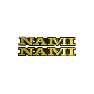 آرم باک فلزی نامی طلایی NAMI موتورسیلکت