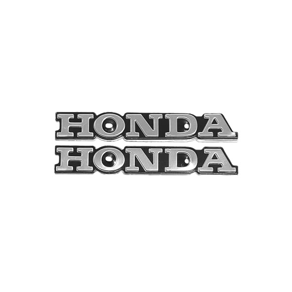 آرم باک فلزی هوندا نقره ای HONDA موتورسیلکت