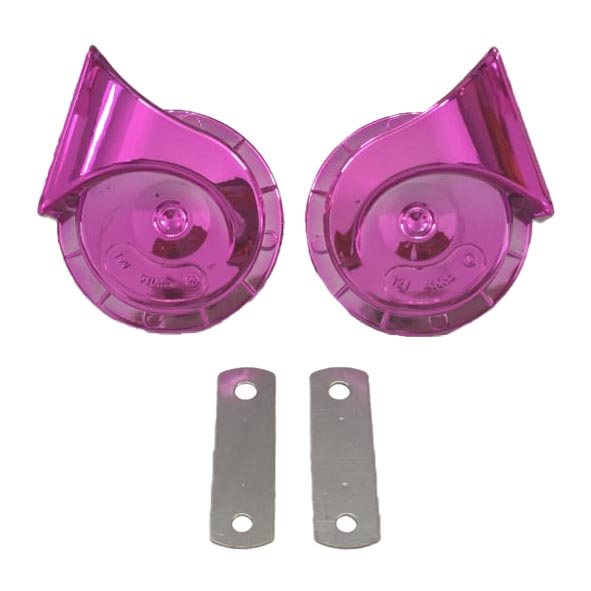 بوق رنتال حلزونی شیپوری کروم بنفش موتورسیکلت