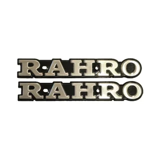 آرم باک فلزی رهرو نقره ای RAHRO موتورسیلکت