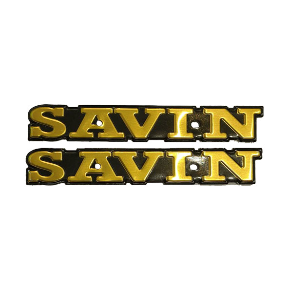 آرم باک فلزی ساوین طلایی SAVIN موتورسیلکت