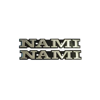 آرم باک فلزی نامی نقره ای NAMI موتورسیلکت