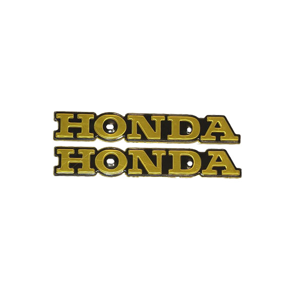 آرم باک فلزی هوندا طلایی HONDA موتورسیلکت