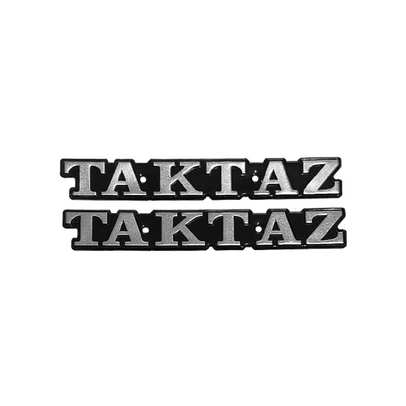 آرم باک فلزی تکتاز نقره ای TAKTAZ موتورسیلکت