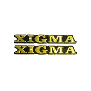آرم باک فلزی زیگما طلایی XIGMA موتورسیلکت